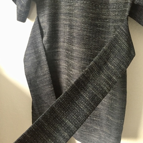 ASOS Tie Front Woven Textured Mini Dress - Picture 8 of 8